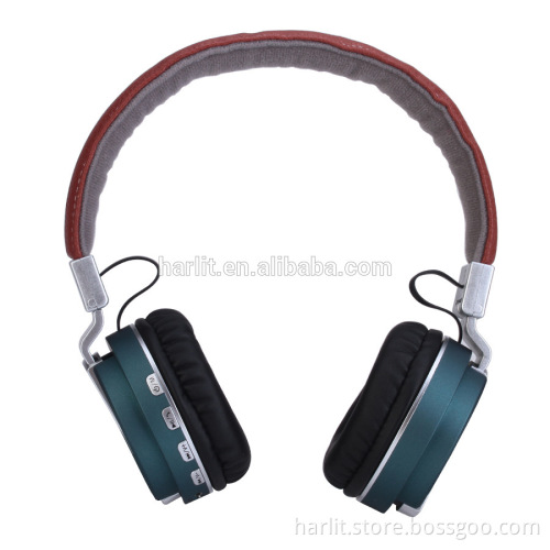 Headband Wireless Bluetooth Headphones with Microphone And Volume Control 3.5 mm Audio Cable For Computer